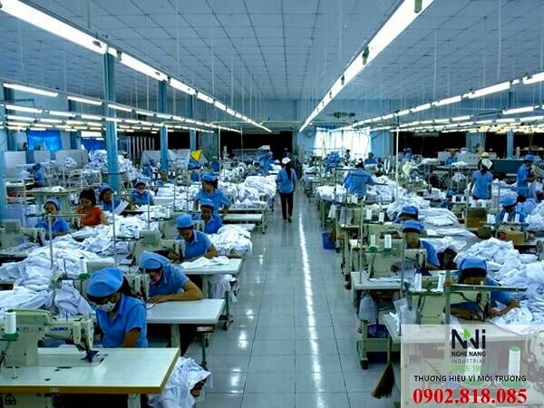 hệ thống thông gió làm mát cho xưởng may