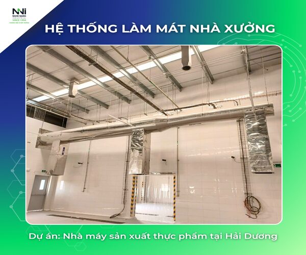 thiết kế hệ thống làm mát cho xưởng thực phẩm tại Hải Dương