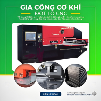lắp đặt hệ thống gia công cơ khí đột lỗ CNC