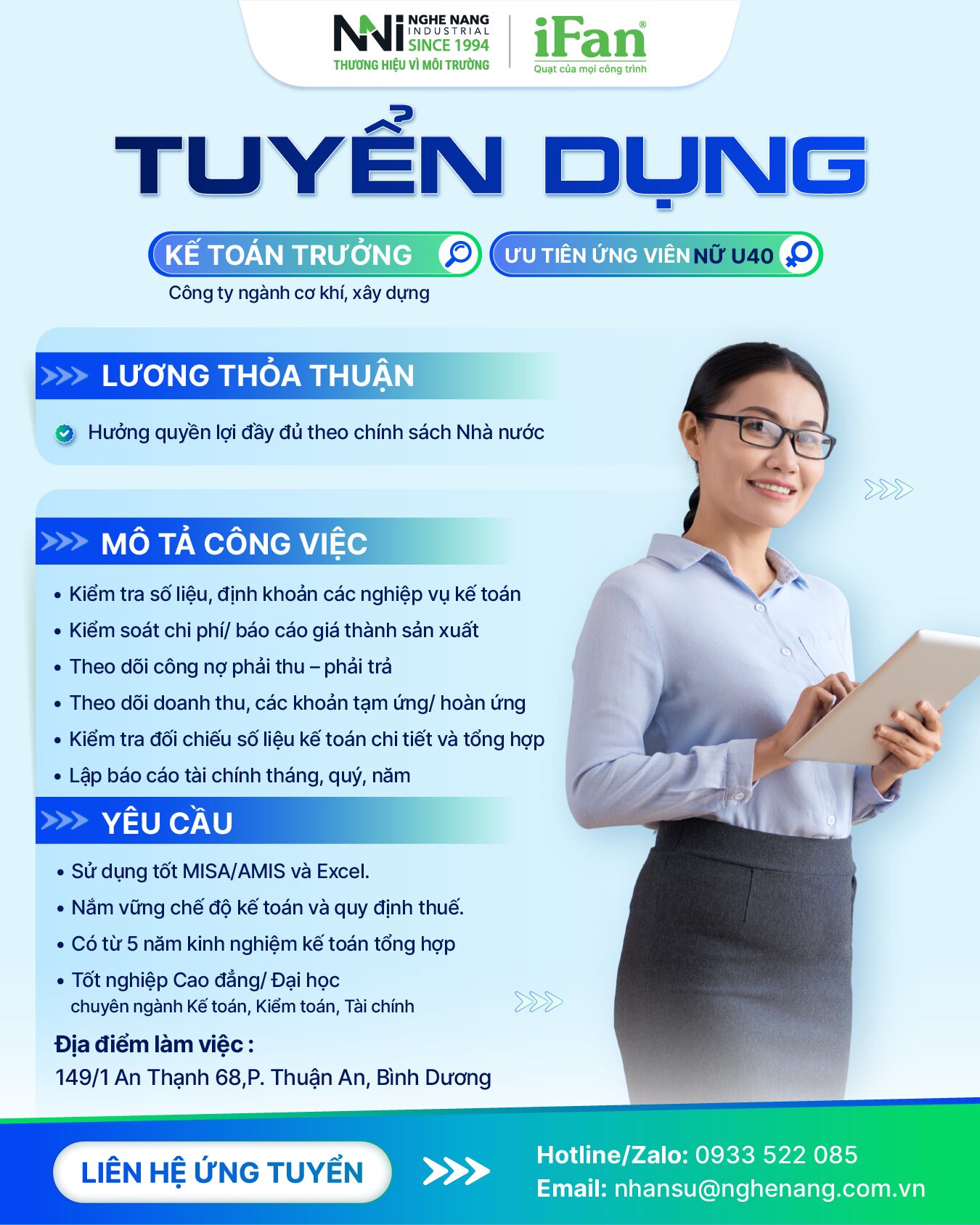 tuyển dụng kế to&aacute;n trưởng